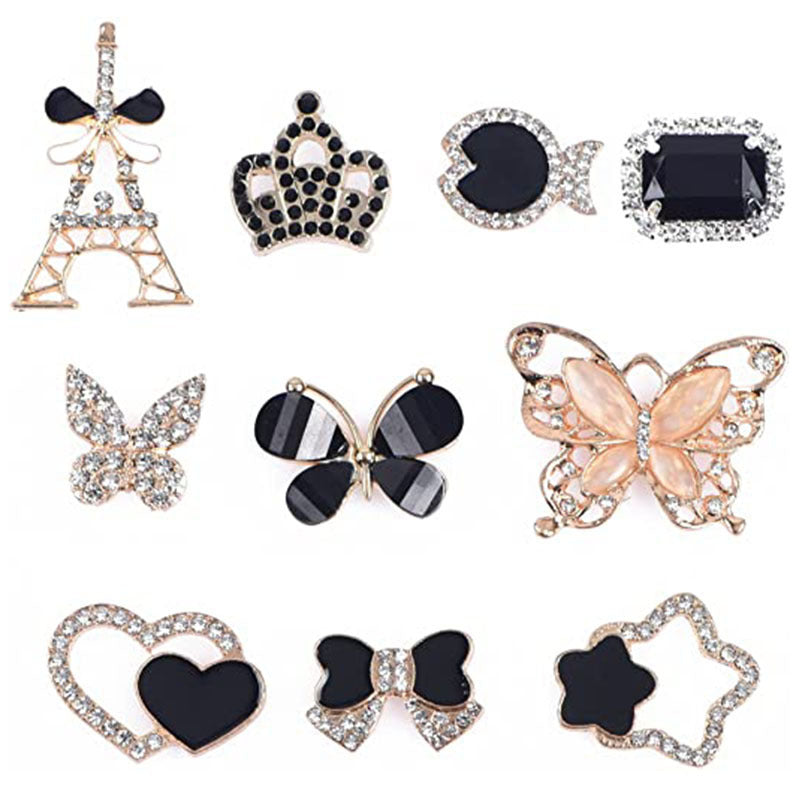 BEDAZZLED SHOE CHARMS 10PC