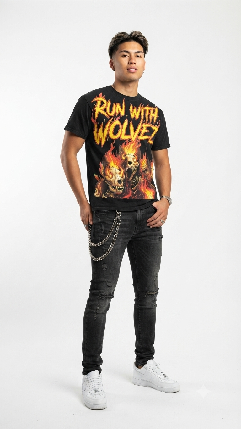 RWW FLAME ON HEAVYWEIGHT TSHIRT