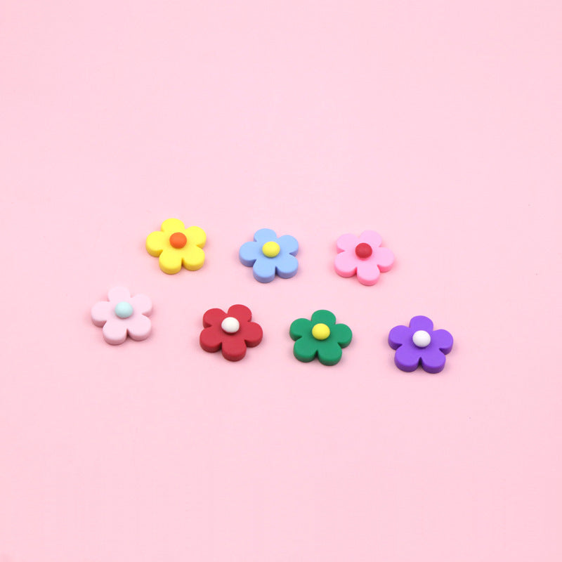 COLORFUL DAISY SHOE CHARMS 10PC