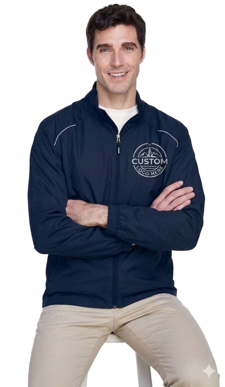 CUSTOM UNLINED LIGHTWEIGHT JACKET (REFLECTIVE OR SOLID) LOGO