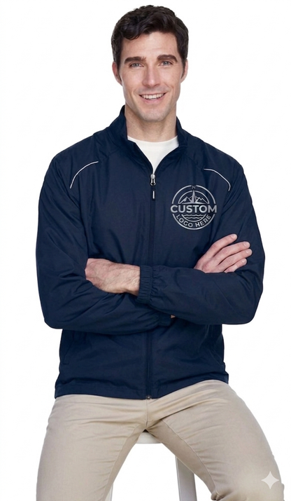 CUSTOM UNLINED LIGHTWEIGHT JACKET (REFLECTIVE OR SOLID) LOGO