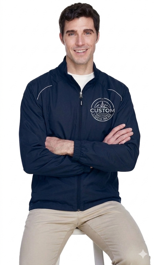 CUSTOM UNLINED LIGHTWEIGHT JACKET (REFLECTIVE OR SOLID) LOGO