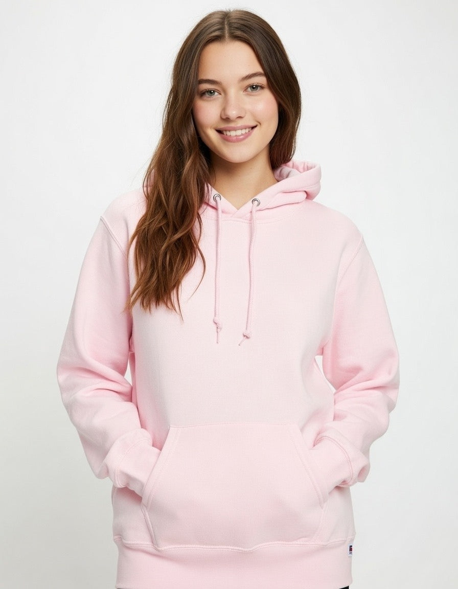 RUSSELL ATHLETICS SOFT PINK HOODIE M UNI