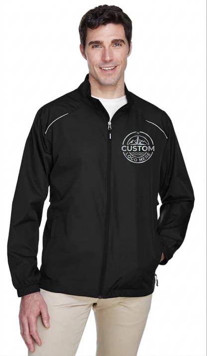 CUSTOM UNLINED LIGHTWEIGHT JACKET (REFLECTIVE OR SOLID) LOGO