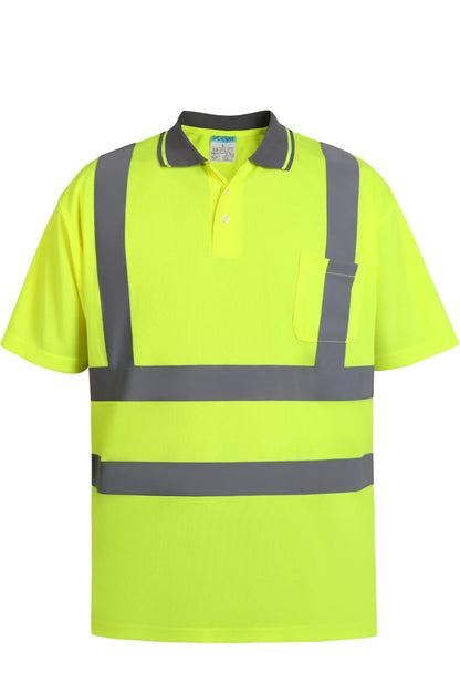 HIGH VISIBILITY SAFETY POLO SHIRT