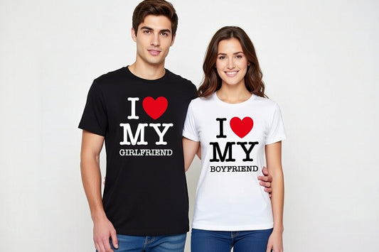 I LOVE MY BF/GF COUPLES TSHIRTS