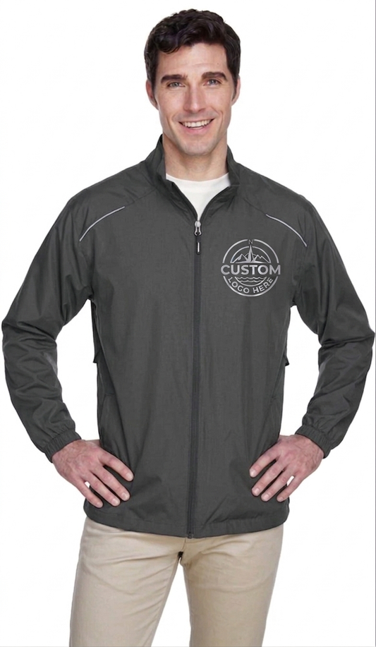 CUSTOM UNLINED LIGHTWEIGHT JACKET (REFLECTIVE OR SOLID) LOGO