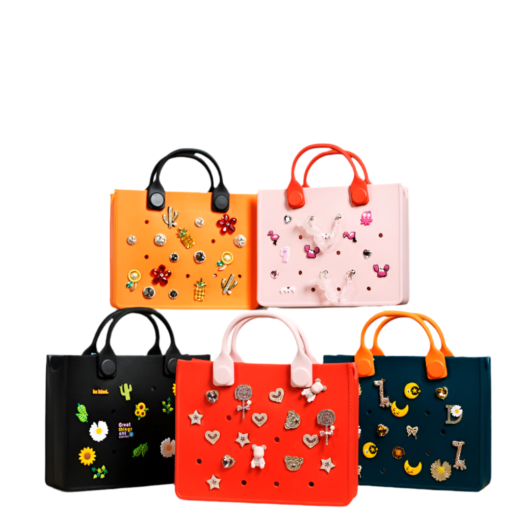 Waterproof Charm Holder Women's Tote Bag With Shoulder Strap