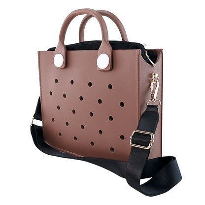 Waterproof Charm Holder Women's Tote Bag With Shoulder Strap
