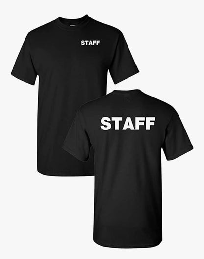 STAFF TSHIRT FRONT & BACK