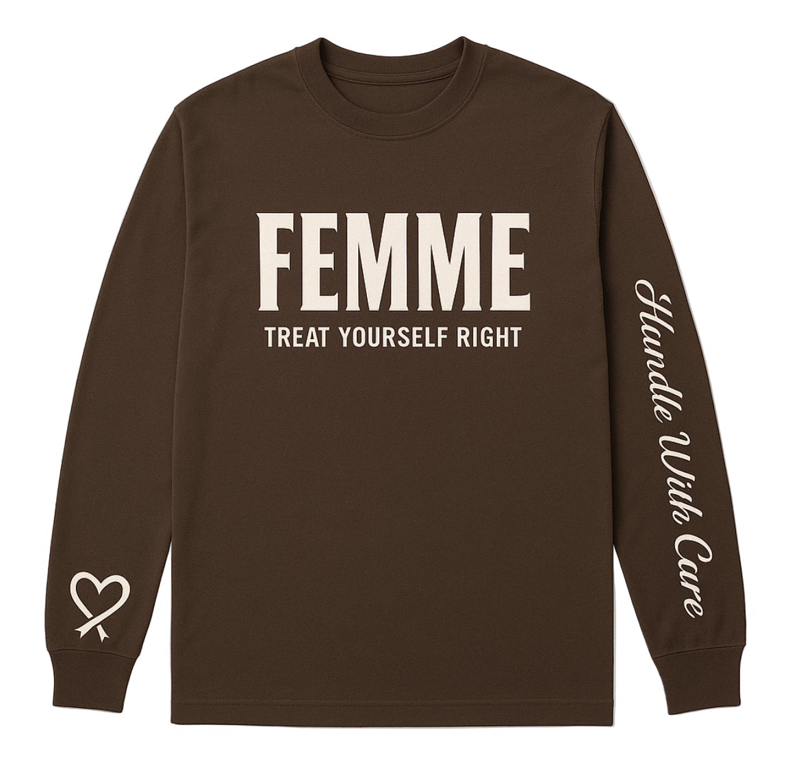FEMMÈ TREAT YOURSELF RIGHT BOYFRIEND SWEATER