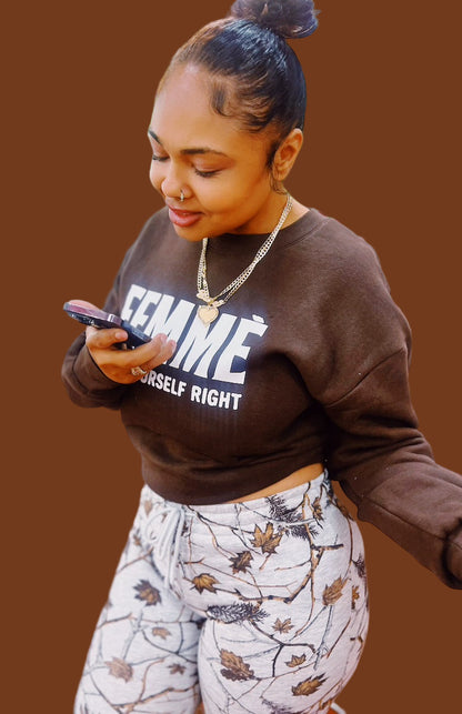 FEMMÈ TREAT YOURSELF RIGHT BOYFRIEND SWEATER