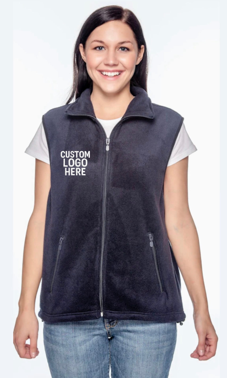 CUSTOM EMBROIDERED FLEECE VEST