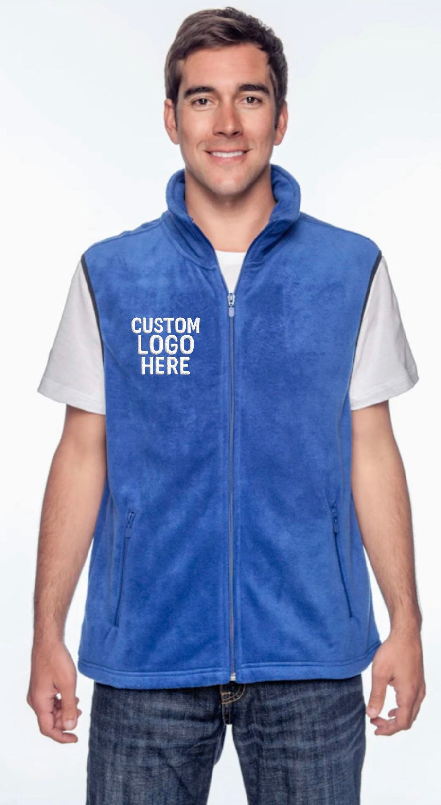 CUSTOM EMBROIDERED FLEECE VEST