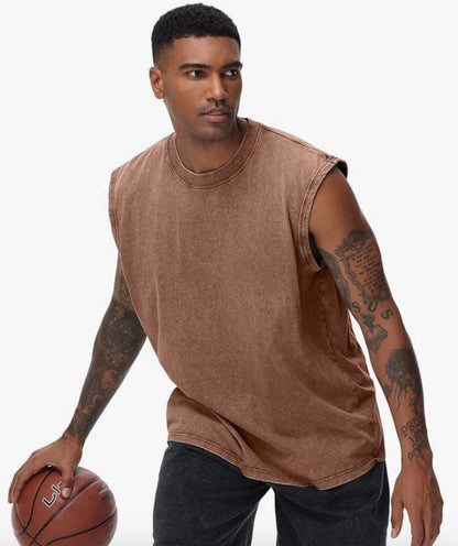 3PACK ACID WASH TANKTOP SLEEVELESS TSHIRTS