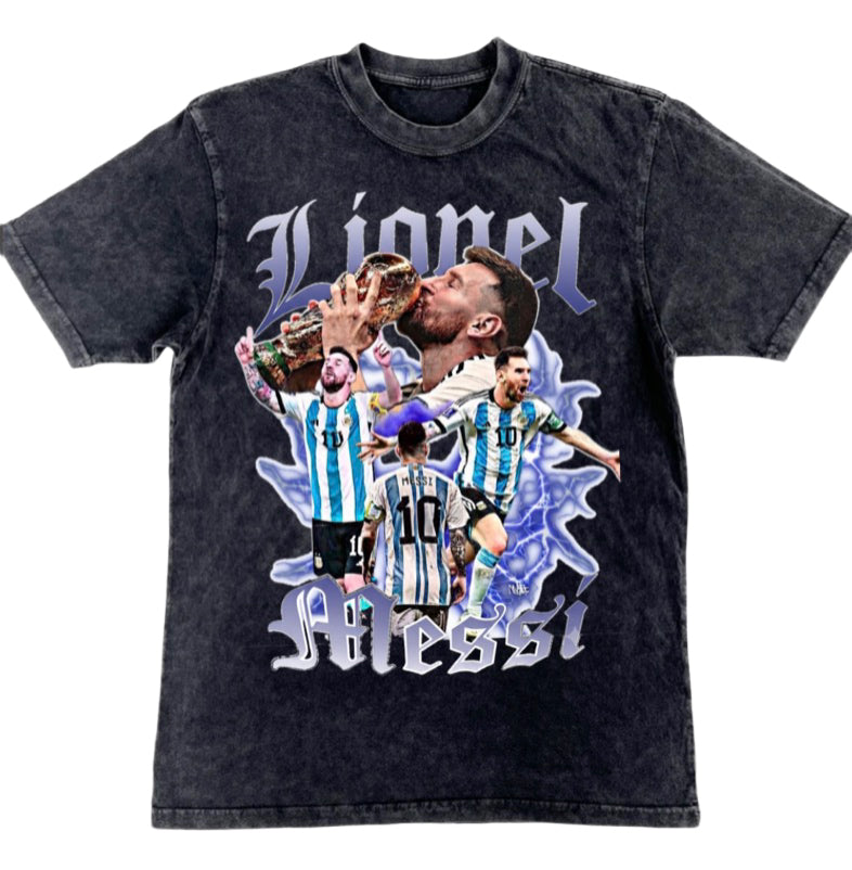 LIONEL MESSI WC TEE VINTAGE WASH