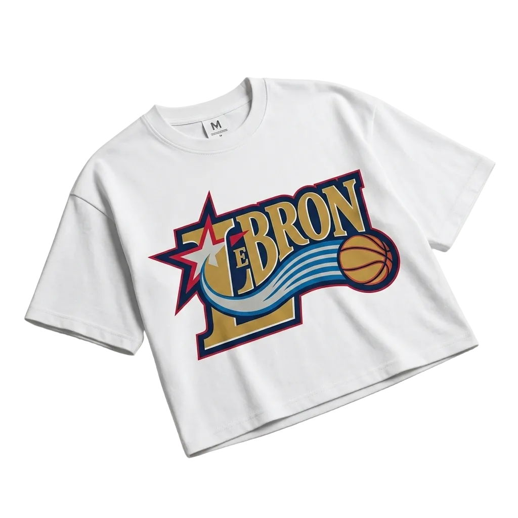 LEBRON 76ers CROPPED BOXY TSHIRT