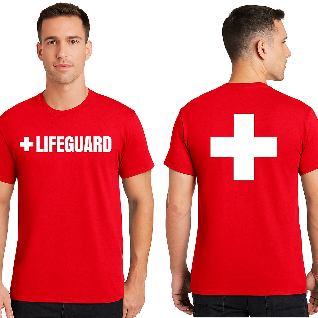 LIFEGUARD TSHIRT FRONT & BACK