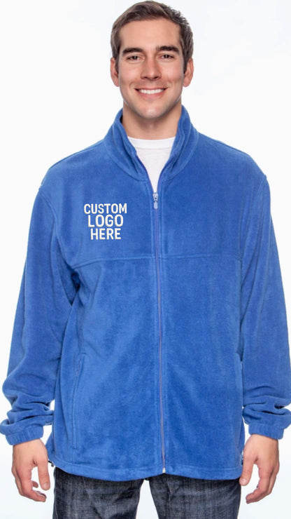 CUSTOM FULL ZIP UNISEX FLEECE EMBROIDERED