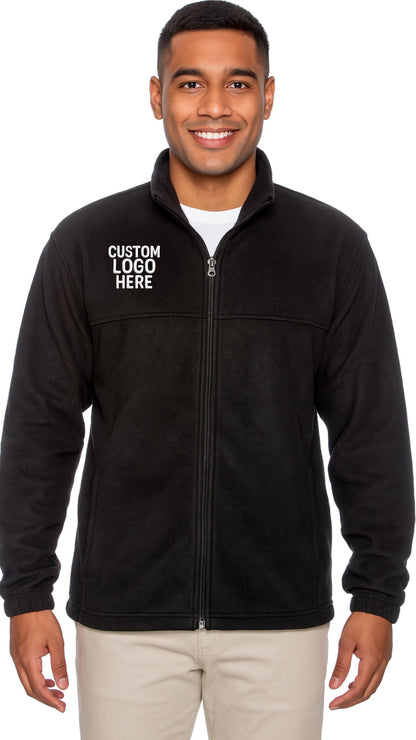CUSTOM FULL ZIP UNISEX FLEECE EMBROIDERED