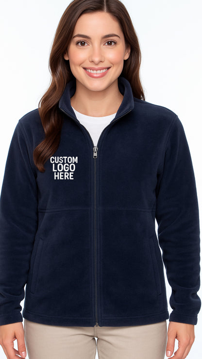 CUSTOM FULL ZIP UNISEX FLEECE EMBROIDERED