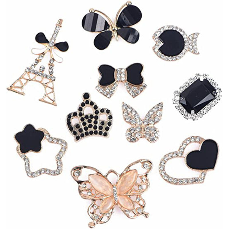 BEDAZZLED SHOE CHARMS 10PC