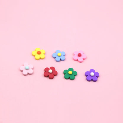 COLORFUL DAISY SHOE CHARMS 10PC